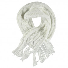 Oferta! Fular dama Golddigga Cable Scarf White de iarna - original foto