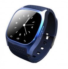 Ceas Smartwatch M26, cu telefon, touchscreen, notificari, bluetooth, compatibil Android - ALBASTRU foto