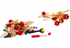 Joc Educativ De Construit Globo Legnoland Mechanik 37440 130 Piese Multicolore foto