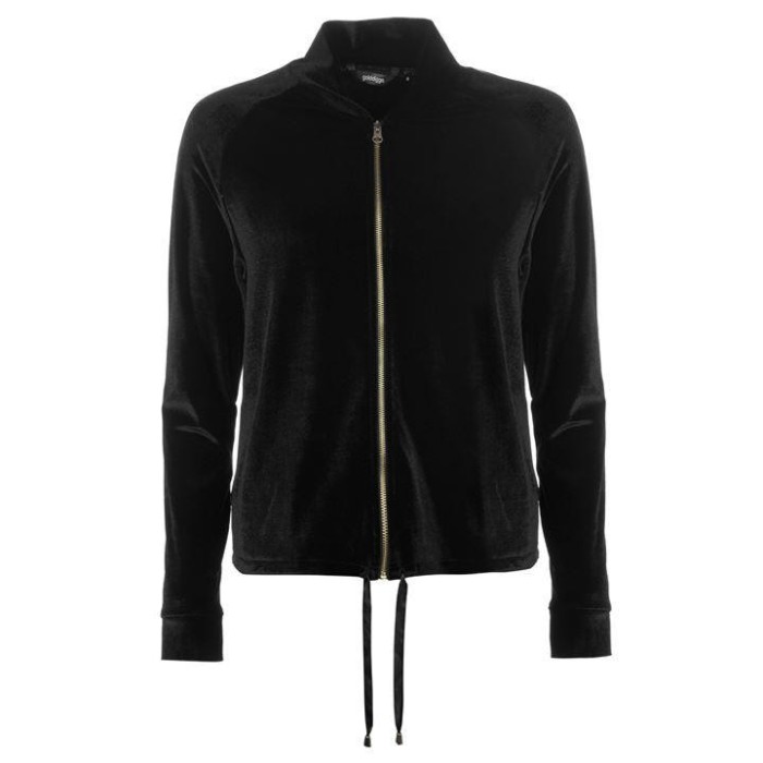 Oferta! Jacheta Geaca Dama Golddigga Velour Black - jacheta casual foto mare Oferta! Jacheta Geaca Dama Golddigga Velour Black - jacheta casual foto mare