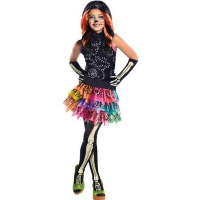 Costum de carnaval Skelita Calaveras M (5-6 ani/max 116cm) Rubies foto mare Costum de carnaval Skelita Calaveras M (5-6 ani/max 116cm) Rubies foto mare