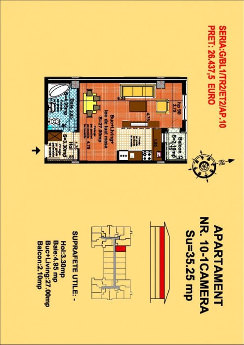 garsoniera, str Nicolae Labis nr 52- pret 28462, 35.95 mp foto mare garsoniera, str Nicolae Labis nr 52- pret 28462, 35.95 mp foto mare