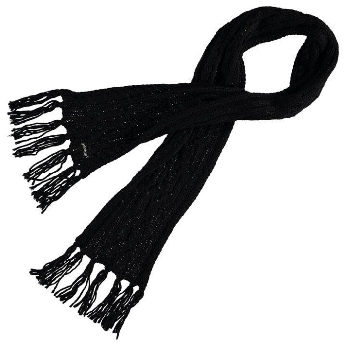 Oferta! Fular dama Golddigga Cable Scarf Black de iarna - original foto mare Oferta! Fular dama Golddigga Cable Scarf Black de iarna - original foto mare