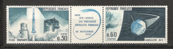 Franta.1965 Lansarea satelitului de telecomunicatii-streif SF.126 foto mare Franta.1965 Lansarea satelitului de telecomunicatii-streif SF.126 foto mare