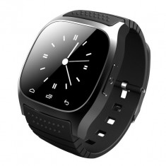 Ceas Smartwatch M26, cu telefon, touchscreen, notificari, bluetooth, compatibil Android - Negru foto