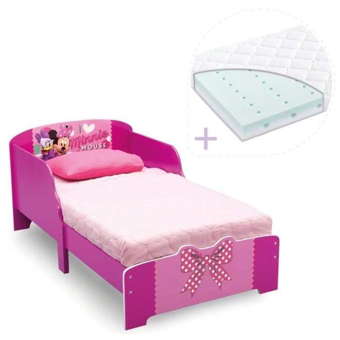 Set Pat Cu Cadru Din Lemn Disney Minnie Bowtique Si Saltea Pentru Patut Dreamily - 140 X 70 X 10 Cm foto mare Set Pat Cu Cadru Din Lemn Disney Minnie Bowtique Si Saltea Pentru Patut Dreamily - 140 X 70 X 10 Cm foto mare