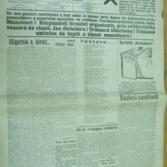 Socialismul 4 aprilie 1926 Averescu Paste Resita forestier oligarhie fascism