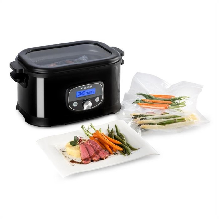 Klarstein Jacuzzi Sous Vide Garer 6l 520W +/- 0,5 ° C, LCD din oțel, negru foto mare Klarstein Jacuzzi Sous Vide Garer 6l 520W +/- 0,5 ° C, LCD din oțel, negru foto mare