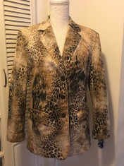 Sacou dama animal print ELEGANCE Paris, mas. L foto