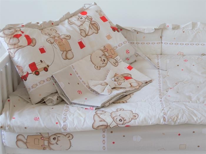 Aparatoare Laterala Mykids Teddy Toys Maro 140X70 foto mare Aparatoare Laterala Mykids Teddy Toys Maro 140X70 foto mare