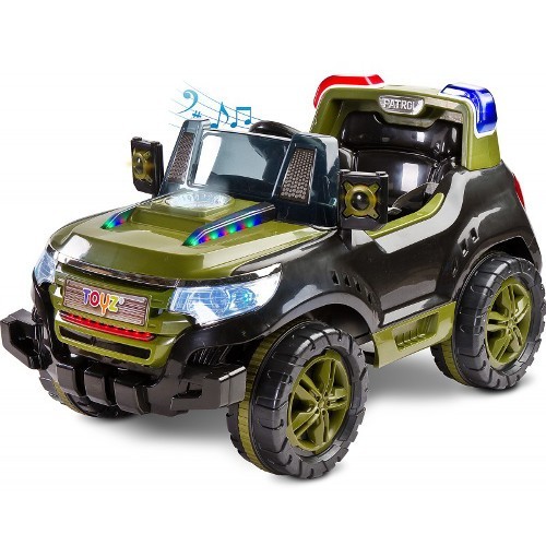 Vehicul Electric Patrol 2 x 6V cu Telecomanda Khaki foto mare Vehicul Electric Patrol 2 x 6V cu Telecomanda Khaki foto mare