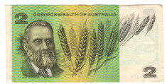 SV * Australia TWO DOLLARS / 2 DOLARI 1979-1985 VF+ foto