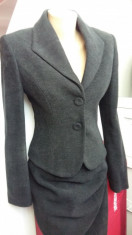 Costum dama firma &amp;quot;Ma Dame&amp;quot; haine stofa toamna iarna negru gri office business foto
