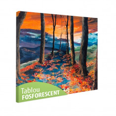 Tablou fosforescent Drum de toamna foto