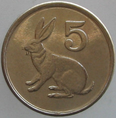 ZIMBABWE KM#2 - 5 Cents 1997 UNC foto