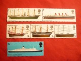Serie - Nave englezesti 1969 Marea Britanie , 6 valori