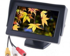 Monitor auto LCD 4.3&amp;quot;TFT cu 2 intrari video foto