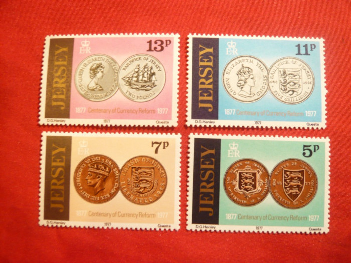 Serie 100 Ani Reforma Monetara - Monede 1977 Jersey