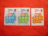 Serie Intrare in UE - Marea Britanie 1973, 3 valori, Nestampilat