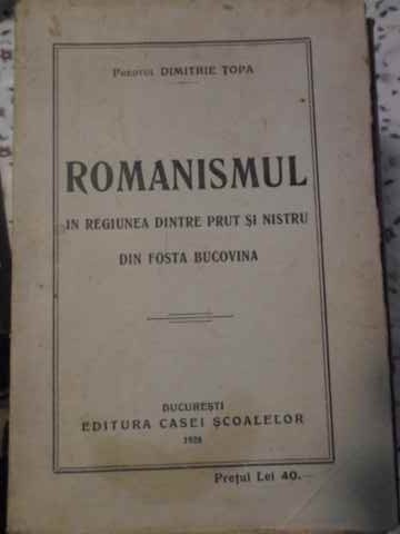 Romanismul In Regiunea Dintre Prut Si Nistru Din Fosta Bucovi - Dimitrie Topa ,405602 foto mare Romanismul In Regiunea Dintre Prut Si Nistru Din Fosta Bucovi - Dimitrie Topa ,405602 foto mare