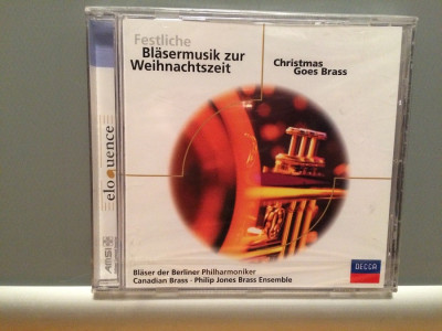 Christmas Goes Brass cu : Bach/Handel....(1992/Decca/Germany) - CD ORIGINAL/Nou foto