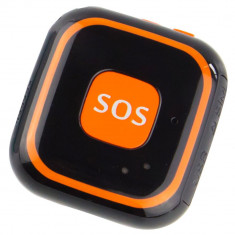 Mini GPS Tracker iUni V29, SOS, GPS+LBS+WIFI, copii si varstnici, Negru foto