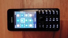 Telefon Nokia 206 | Culoare: neagra | Include incarcator si acumulator foto