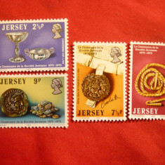 Serie 100 Ani Aniversare Societatea Jersey 1973 Jersey , 4 valori
