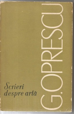 5(A)G.Oprescu-SCRIERI DESPRE ARTA foto