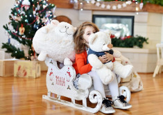 Sanie decor personalizata &amp;amp;#8211; Christmas Bear sanie personalizata Craciun foto