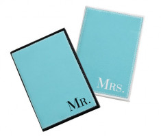 Mr. &amp;amp; Mrs. Aqua Covers Passport foto