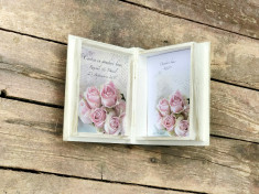 Carte cu Ganduri Bune Rose Story &amp;amp;#8211; Guestbook personalizat nunta foto