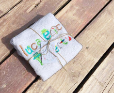 Let&amp;amp;#8217;s Go Fishing Towel- Prosop Copii Personalizat foto