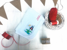 Ladybug Baby Towel- Prosop copiii personalizat gargarite foto