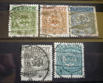 GERMANIA (SLESVIG) - PLEBISCIT, timbre stampilate, D13 foto