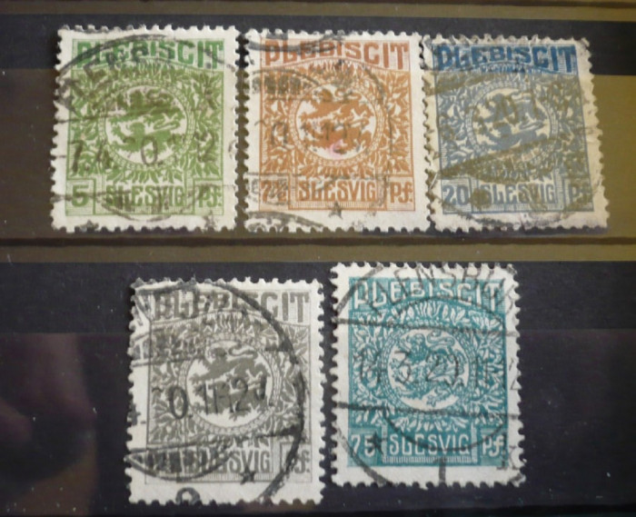 GERMANIA (SLESVIG) - PLEBISCIT, timbre stampilate, D13