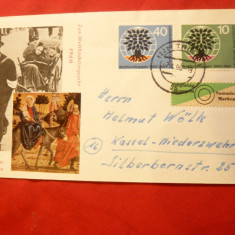Plic FDC Anul Refugiatilor 1960 cu vigneta Sammler Marken Germania