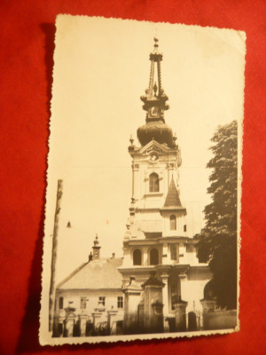 Fotografie - Catedrala din Lipova restaurata in 1732 si 1901 ,dim.= 8,3x13,3 cm foto