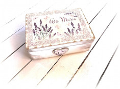 Sweet Lavender Box &amp;amp;#8211; cutie personalizata nunta sau botez foto