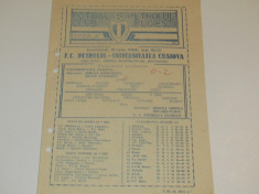 Program meci fotbal PETROLUL PLOIESTI - UNIVERSITATEA CRAIOVA (18.05.1986) foto