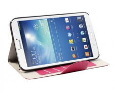 Husa tip carte roz trandafiriu cu stand pentru Samsung Galaxy Tab 3 8.0 (SM-T310, SM-T311, SM-T315) foto