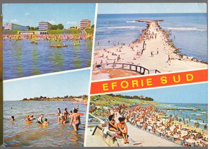 CPI (B9199) CARTE POSTALA - EFORIE SUD. PE PLAJA, MOZAIC