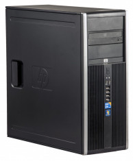 HP 8000 Elite Intel C2D E7500 2.93 GHz 4 GB DDR 3 250 GB HDD DVD-RW Tower Windows 10 Pro foto