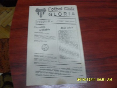 program Gloria Buzau - Unirea Focsani foto