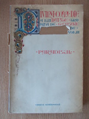 DANTE- DIVINA COMEDIE- PARADISUL-1932, traducere de G.COSBUC foto