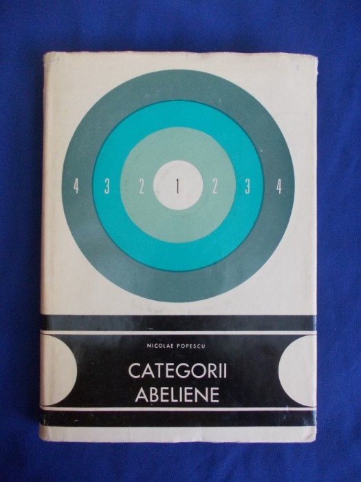 NICOLAE POPESCU - CATEGORII ABELIENE - ACADEMIA ROMANA - 1971