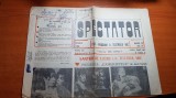 Ziarul spectator octombrie 1988 - foaie -program a teatrului mic