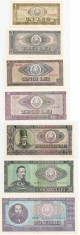 ROMANIA RSR 1, 3, 5, 10, 25, 50, 100 LEI 1966 UNC - pret per lot foto