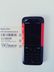 Telefon Nokia 5310 negru cu rosu / functioneaza in orice retea