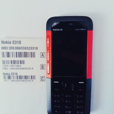 Telefon Nokia 5310 negru cu rosu / functioneaza in orice retea